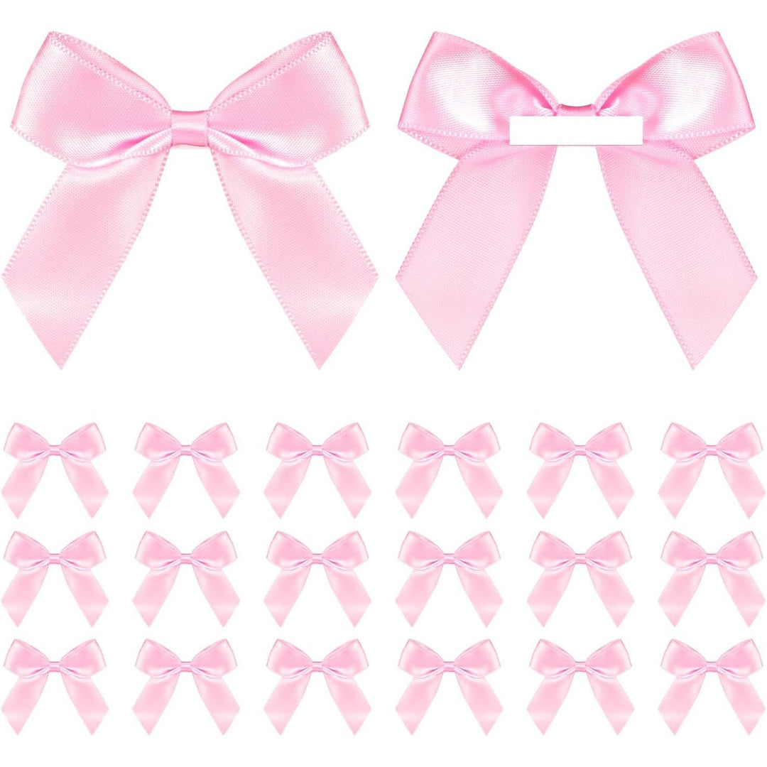 Pink Self-Adhesive Satin Gift Bows, 50 Pieces, 2 in - Just Closeouts Canada Inc.X004RUQ171