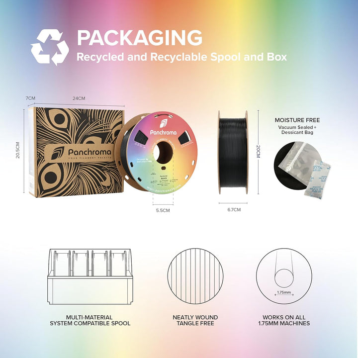 PLA Filament, Starlight Twilight 1.75mm 3D Printing Filament, 3D Printer PLA Filament, Fit Most FDM 3D Printers, 1kg Spool (2.2lbs) - Just Closeouts Canada Inc.PA02088