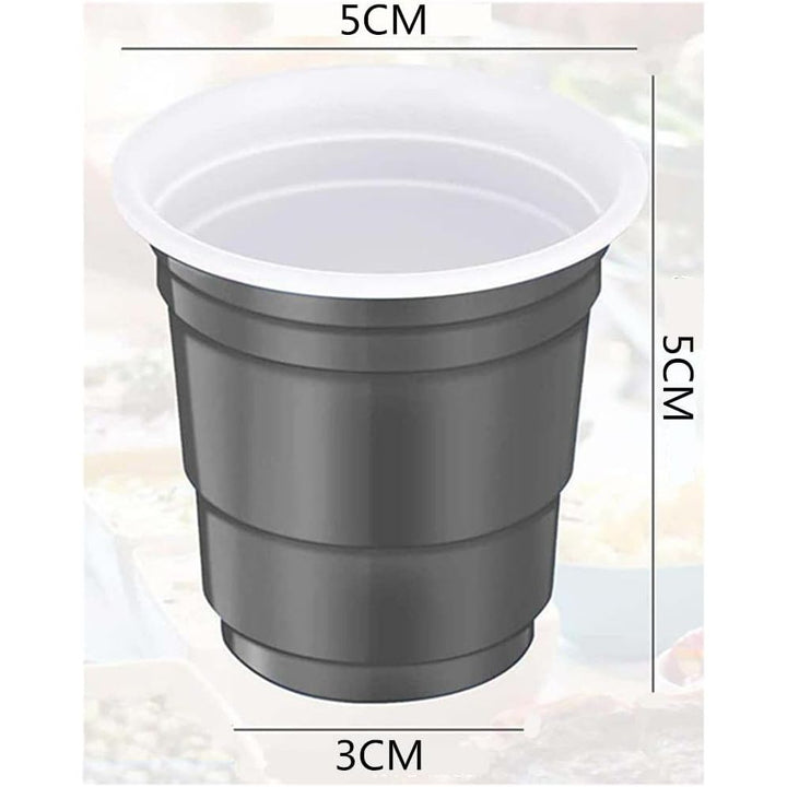 Plastic Shot Glasses, 150 PCS Plastic Shot Glasses, Reusable Party Cups, Mini Plastic Cups for Birthday Party Taste Serving Snacks Samples and Tastings (Black) - Just Closeouts Canada Inc.