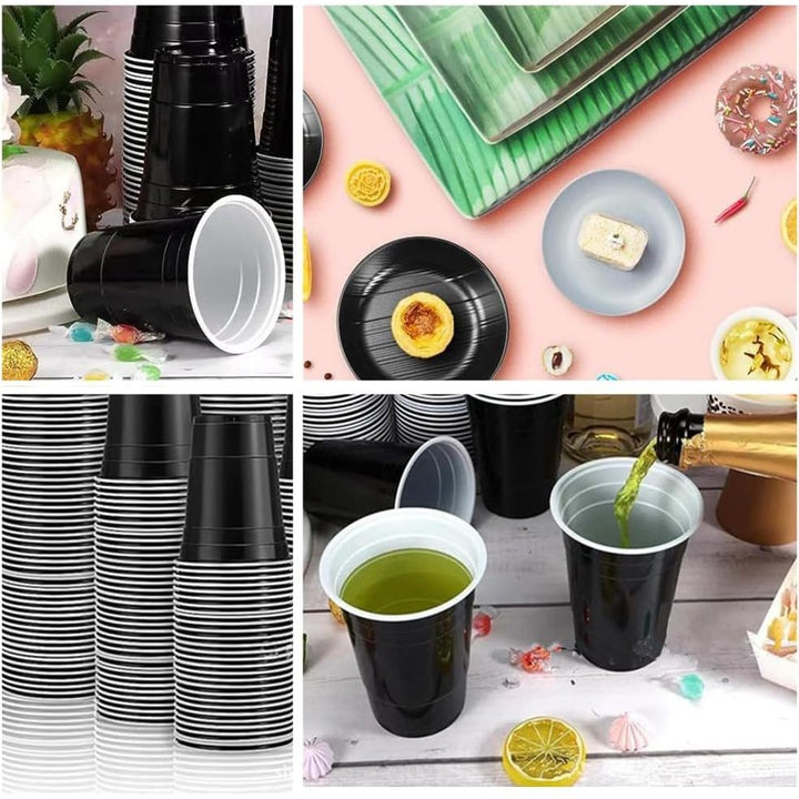 Plastic Shot Glasses, 150 PCS Plastic Shot Glasses, Reusable Party Cups, Mini Plastic Cups for Birthday Party Taste Serving Snacks Samples and Tastings (Black) - Just Closeouts Canada Inc.