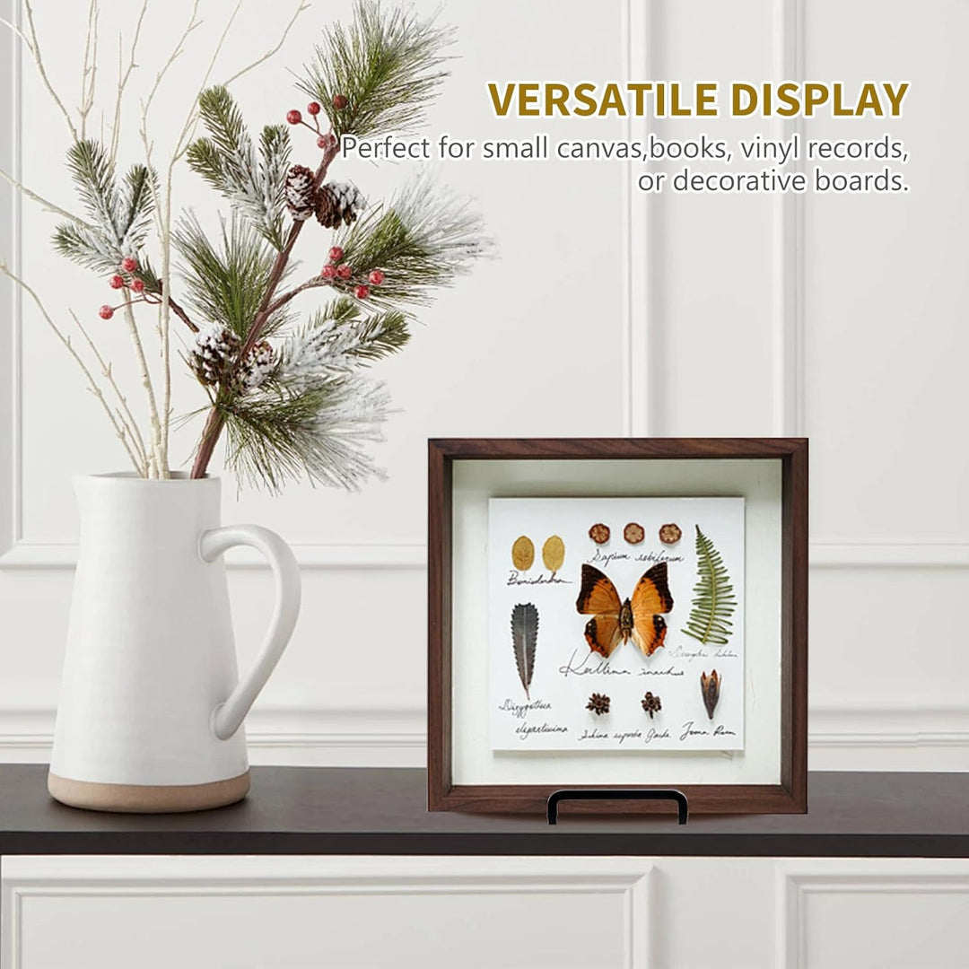 Plate Holder Easel Display Stand - 6 inch Metal Plate Stands for Display - Tabletop Picture Stand - Black Iron Easels for Display Pictures | Photo Frames | Book | Decorative Plates | Plaque - 4 Pack - Just Closeouts Canada Inc.