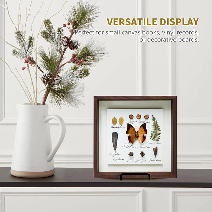 Plate Holder Easel Display Stand - 6 inch Metal Plate Stands for Display - Tabletop Picture Stand - Black Iron Easels for Display Pictures | Photo Frames | Book | Decorative Plates | Plaque - 4 Pack - Just Closeouts Canada Inc.