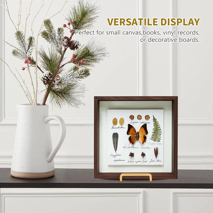 Plate Holder Easel Display Stand - 6 inch Metal Plate Stands for Display - Tabletop Picture Stand - Gold Iron Easels for Display Pictures | Photo Frames | Book | Decorative Plates | Plaque - 3 Pack - Just Closeouts Canada Inc.