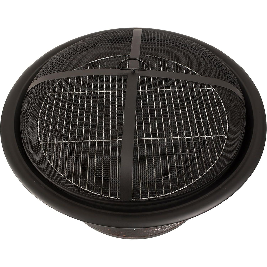 Pleasant Hearth OFW717RC Palmetto Fire Pit with Cooking Grid - Just Closeouts Canada Inc.872076003793