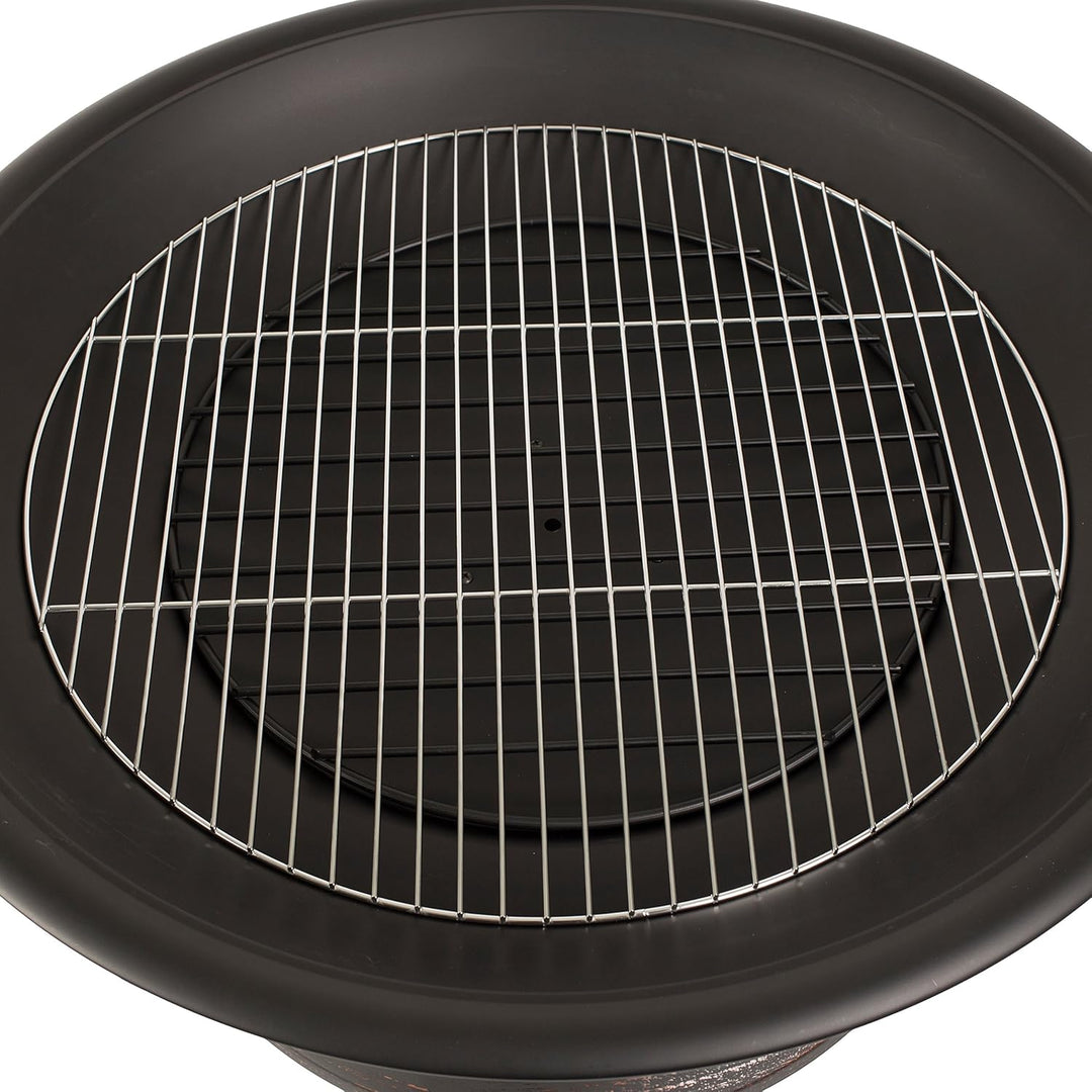 Pleasant Hearth OFW717RC Palmetto Fire Pit with Cooking Grid - Just Closeouts Canada Inc.872076003793