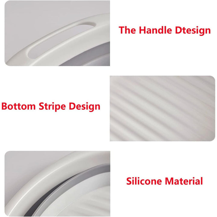 Portable Foldable Wash Basin with Hanging Hole, Multipurpose Outdoor Travel Basin for Camping, Hiking and Home (Small) - Just Closeouts Canada Inc.