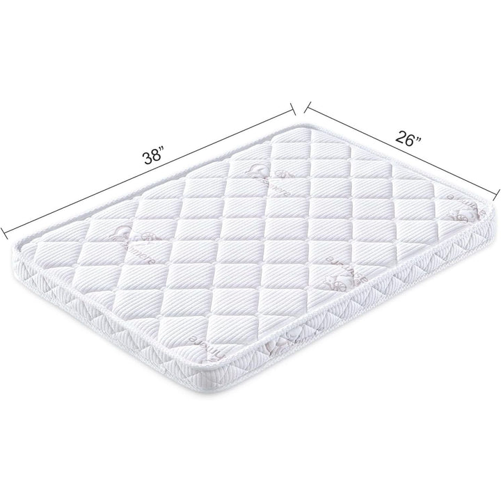 Premium Pack and Play Mattress Topper - 38" x 26" x 1.5", Breathable, Soft, Safety - Reinforced Play Yard Mattress for Babies and Toddlers, Fits Pack N Play Playpens, White - Just Closeouts Canada Inc.