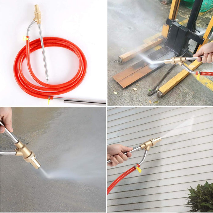 Pressure Washer Sandblasting Kit, Sand Blaster for Pressure Washer with Replacement Nozzle Tips,Protect Glasses,1/4 Inch Quick Disconnect 5000 PSI for Abrasive Cleaning - Just Closeouts Canada Inc.