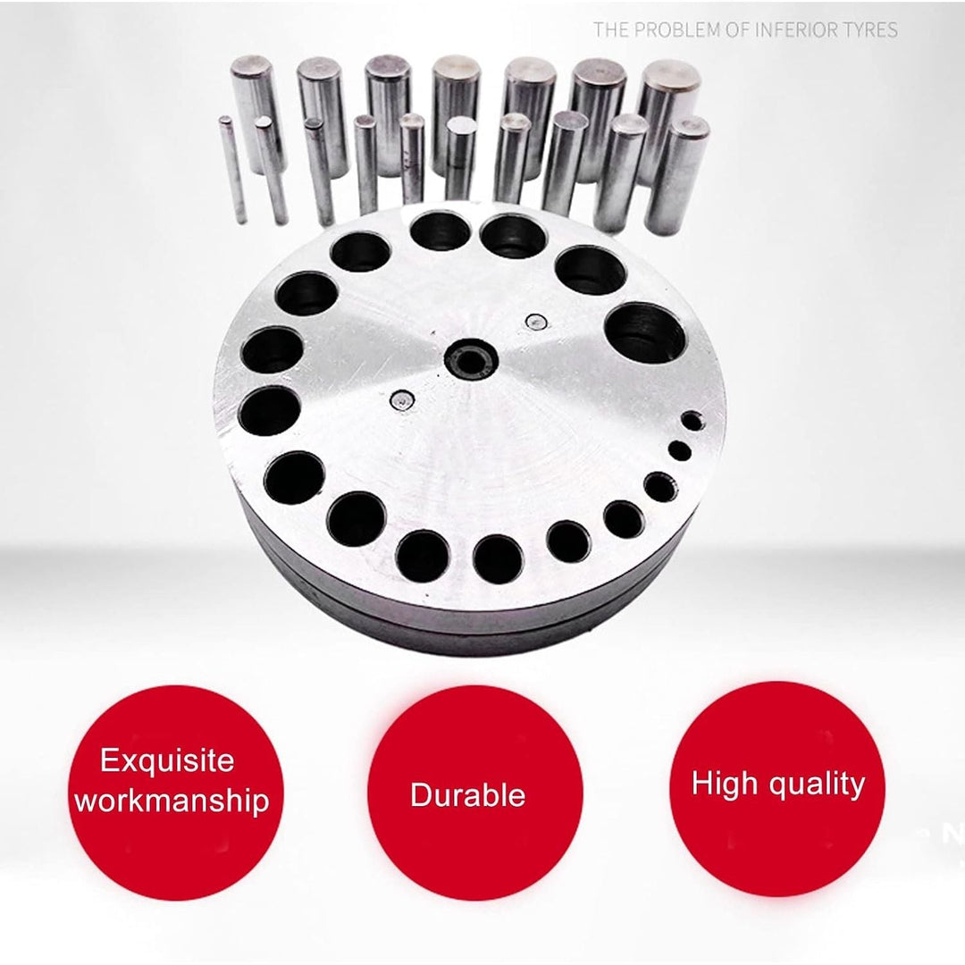 Punch Disc Cutter, Metal Forming Round Jewelry Making Steel Precise Pendant Punch Tool Disc Cutter Set Professional for Home Jewelry Shop - Just Closeouts Canada Inc.X004FHTT3J