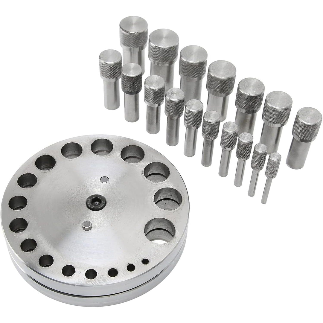 Punch Disc Cutter, Metal Forming Round Jewelry Making Steel Precise Pendant Punch Tool Disc Cutter Set Professional for Home Jewelry Shop - Just Closeouts Canada Inc.X004FHTT3J