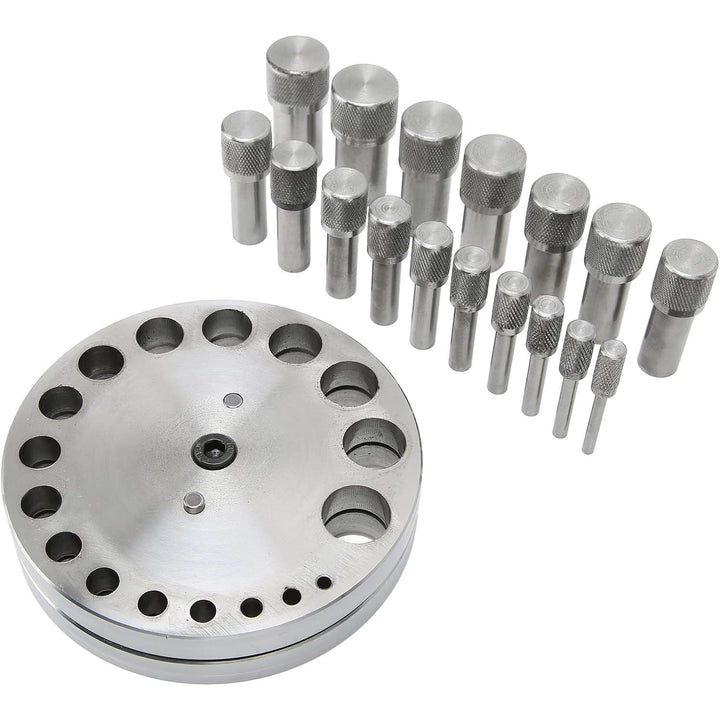 Punch Disc Cutter, Metal Forming Round Jewelry Making Steel Precise Pendant Punch Tool Disc Cutter Set Professional for Home Jewelry Shop - Just Closeouts Canada Inc.X004FHTT3J