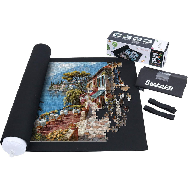 Puzzle Mat Roll Up Puzzle Mats for Jigsaw Puzzles Puzzle Roll Up Mat Puzzle Keeper Puzzle Storage with Drawstring Storage Bag for Up to 1500 Pieces - Just Closeouts Canada Inc.