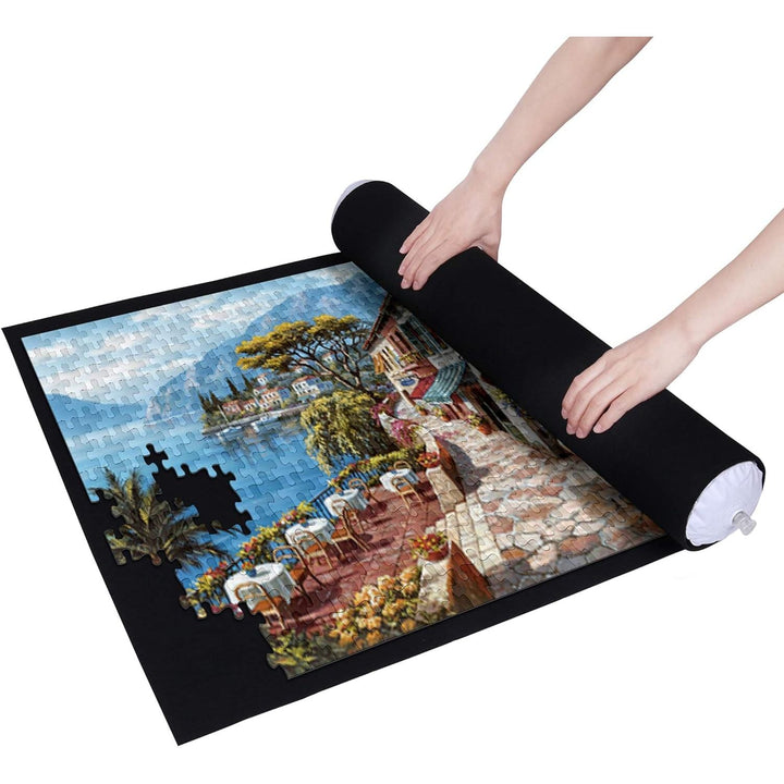 Puzzle Mat Roll Up Puzzle Mats for Jigsaw Puzzles Puzzle Roll Up Mat Puzzle Keeper Puzzle Storage with Drawstring Storage Bag for Up to 1500 Pieces - Just Closeouts Canada Inc.
