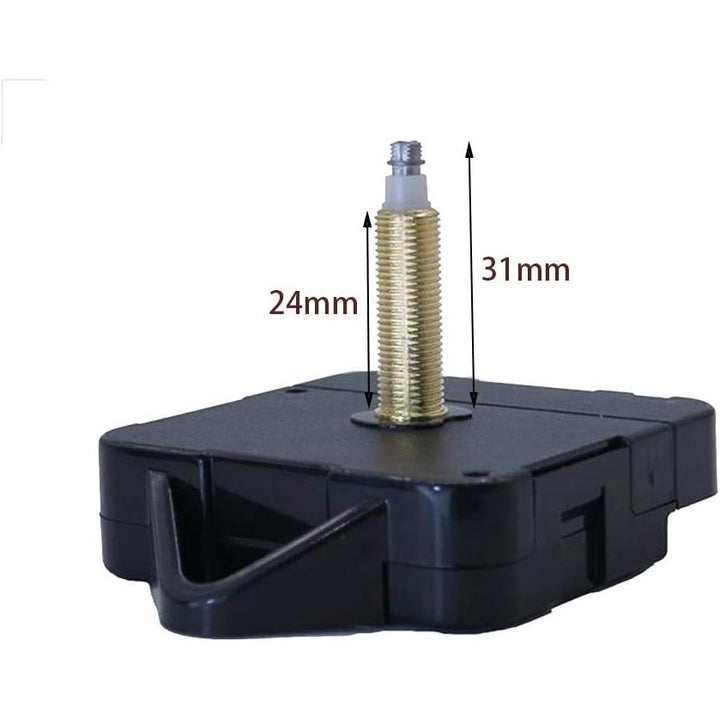 Quartz Clock Movement Kit – 31 mm Shaft, Ornate Black Hands - Just Closeouts Canada Inc.