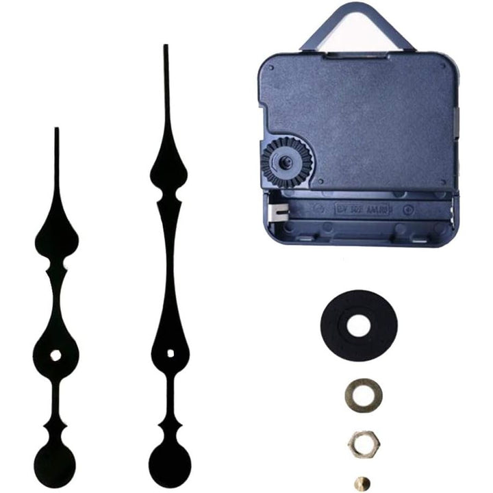Quartz Clock Movement Kit – 31 mm Shaft, Ornate Black Hands - Just Closeouts Canada Inc.