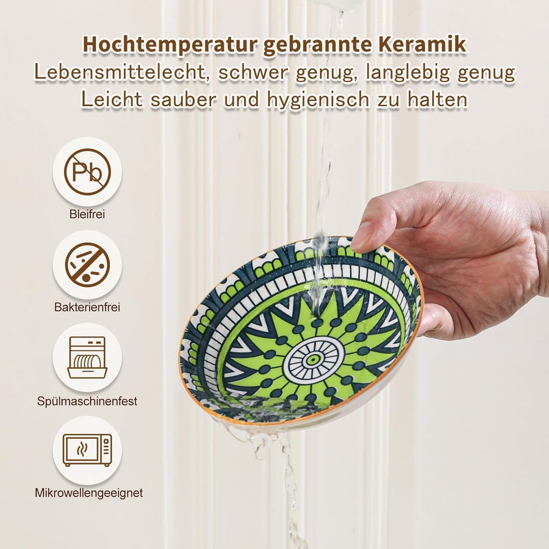 Raised Ceramic Cat Food Bowl - Elevated Cat Dish with Anti Slip Stand - Wide Shallow Cat Bowl Whisker Friendly - Cute Cat Plate - Cat Feeding Bowls - Microwave and Dishwasher Safe - 8.5 oz - 5.75 inch 37 - Just Closeouts Canada Inc.