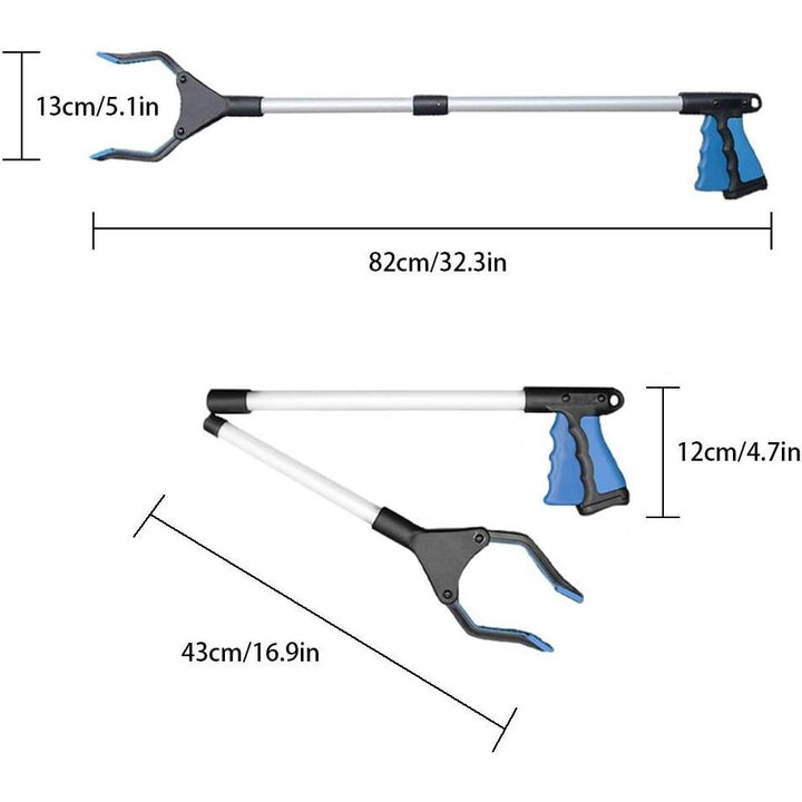 Reacher Grabber Tool Pickup Tool Reaching Assist Tool for Trash Pick Up,Nabber,Litter Picker,82cm Foldable Grabber Reacher for Elderly,Lightweight Extra Long Handy Trash Claw Grabber,Arm Extension - Just Closeouts Canada Inc.