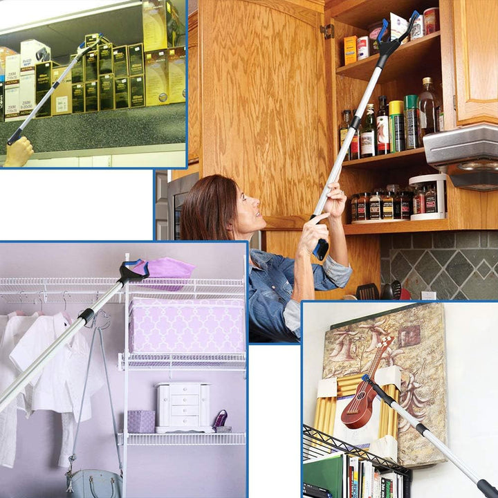 Reacher Grabber Tool Pickup Tool Reaching Assist Tool for Trash Pick Up,Nabber,Litter Picker,82cm Foldable Grabber Reacher for Elderly,Lightweight Extra Long Handy Trash Claw Grabber,Arm Extension - Just Closeouts Canada Inc.