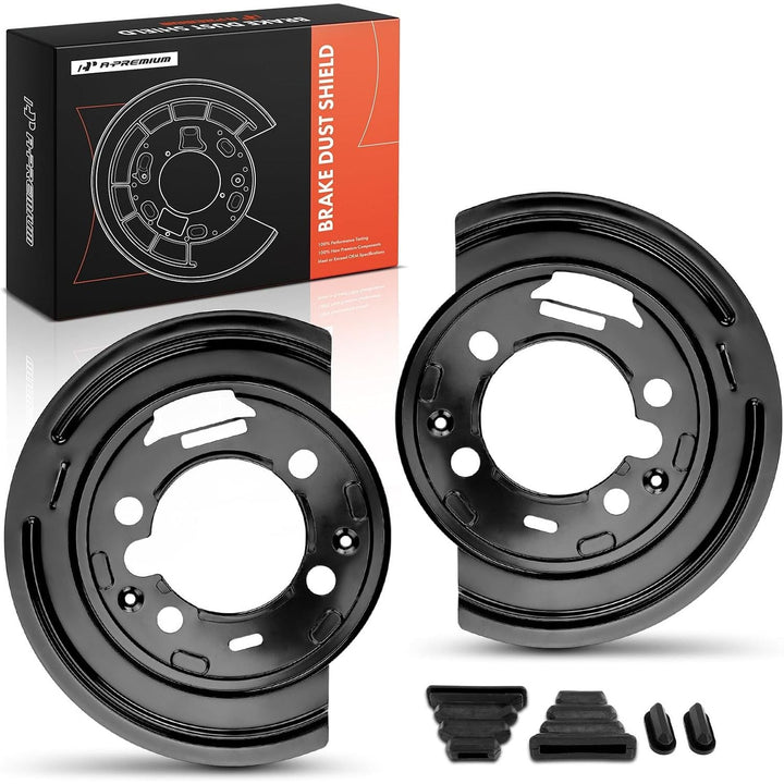 Rear Brake Dust Shields, Left and Right Pair for Select Chevrolet, GMC and Hummer - Just Closeouts Canada Inc.