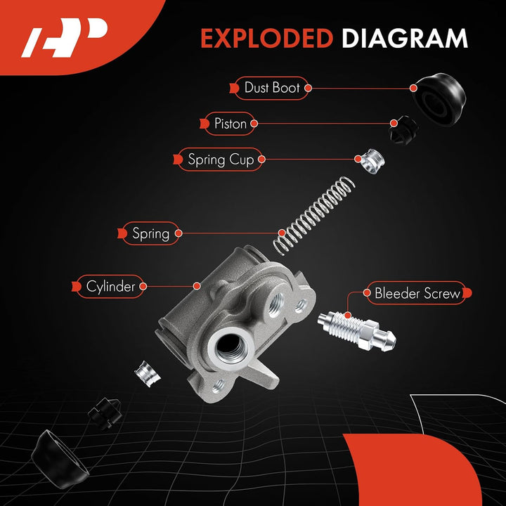 Rear Drum Brake Wheel Cylinder Pair for Civic, Fit & Insight - Just Closeouts Canada Inc.