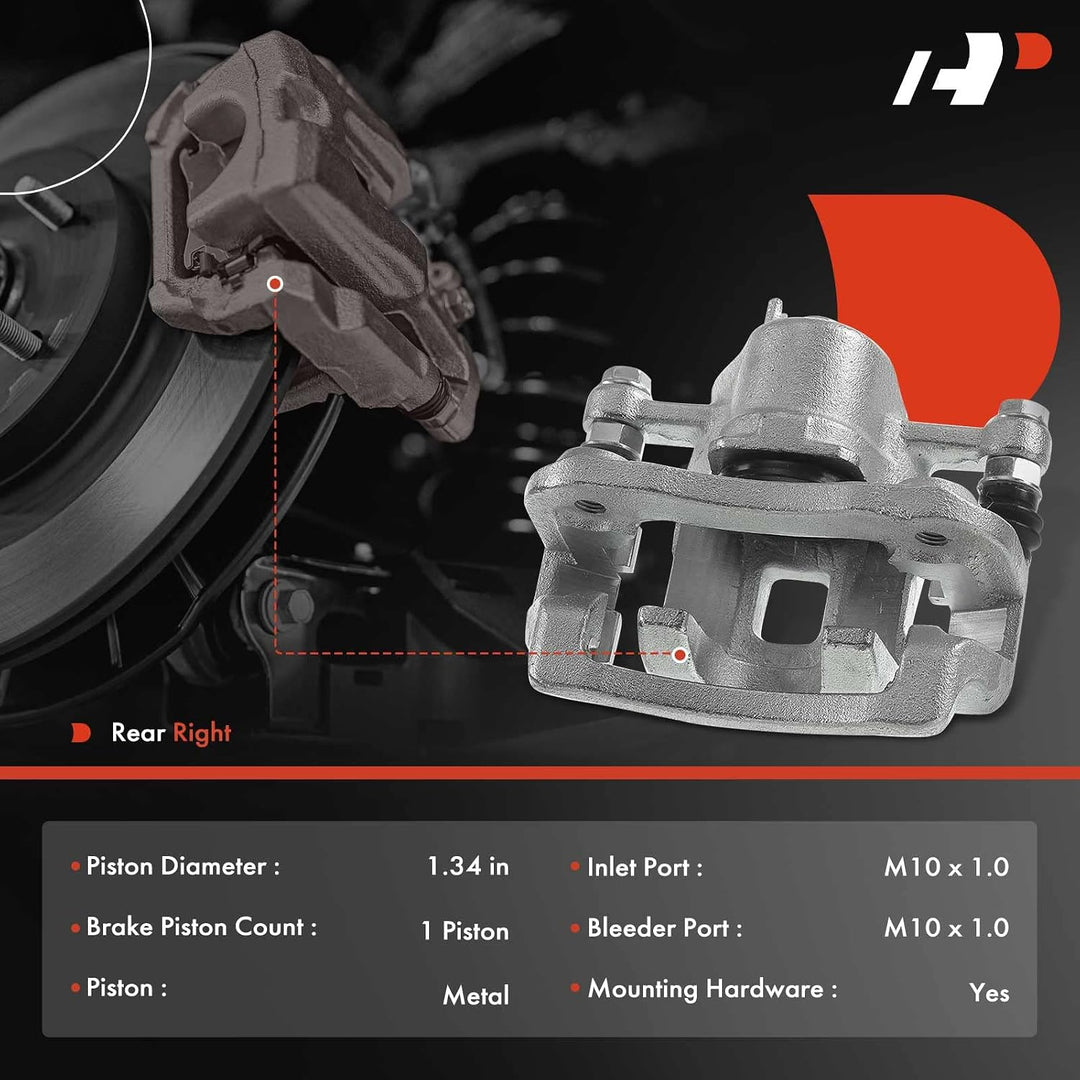Rear Right Brake Caliper with Bracket for Sonata 2.4L 2008–2010 - Just Closeouts Canada Inc.