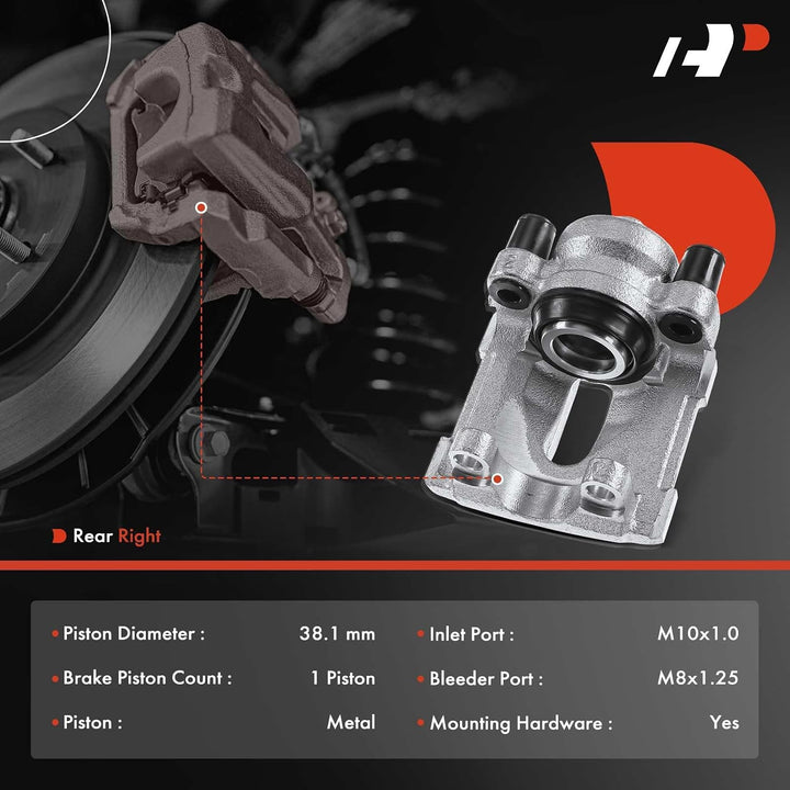 Rear Right Brake Caliper Without Bracket for 3 Series & X1 - Just Closeouts Canada Inc.
