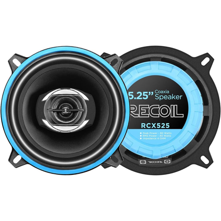 Recoil RCX525 Echo Series 5.25 - Inch Car Audio Coaxial Speaker System - Just Closeouts Canada Inc.