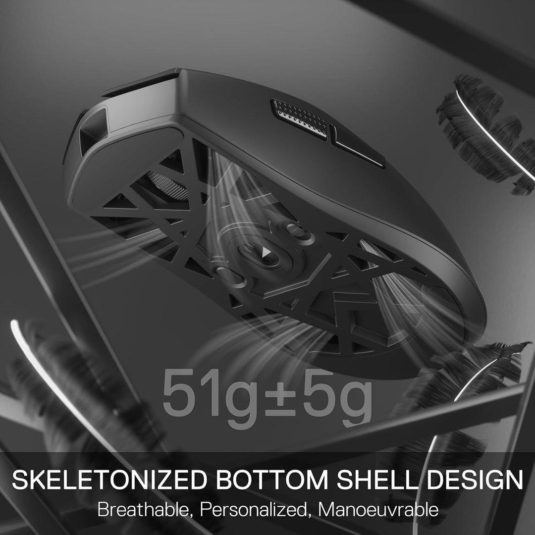 Redragon M922 PRO 3 - Mode Wireless Gaming Mouse, 51G Ultra - Light 26K DPI Mouse w/Ergonomic Natural Grip Build, Full Programmable Buttons, Software Supports DIY Keybinds & DPI - Just Closeouts Canada Inc.