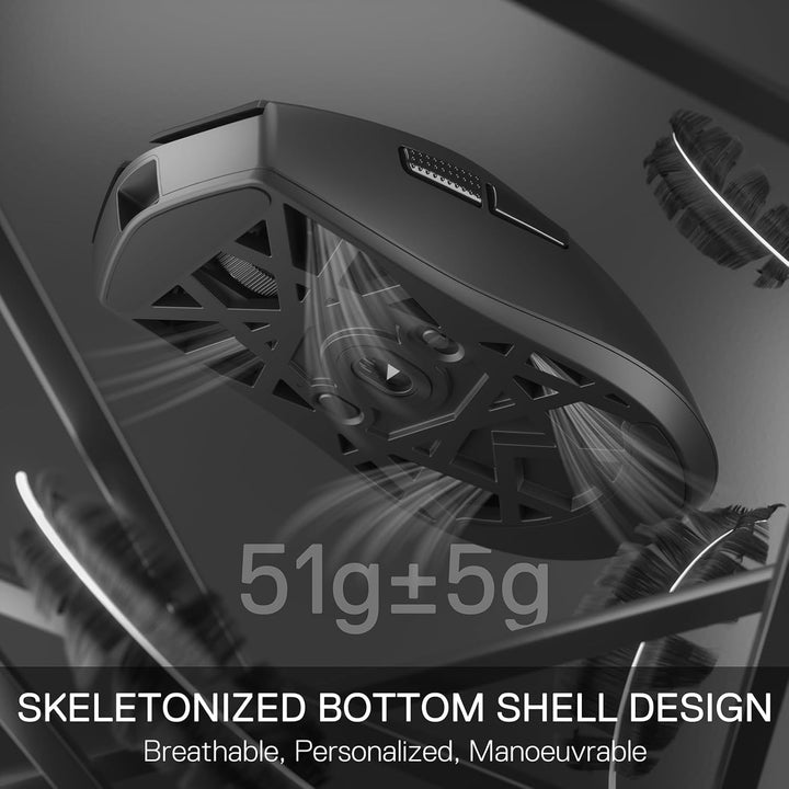 Redragon M922 PRO 3 - Mode Wireless Gaming Mouse, 51G Ultra - Light 26K DPI Mouse w/Ergonomic Natural Grip Build, Full Programmable Buttons, Software Supports DIY Keybinds & DPI - Just Closeouts Canada Inc.