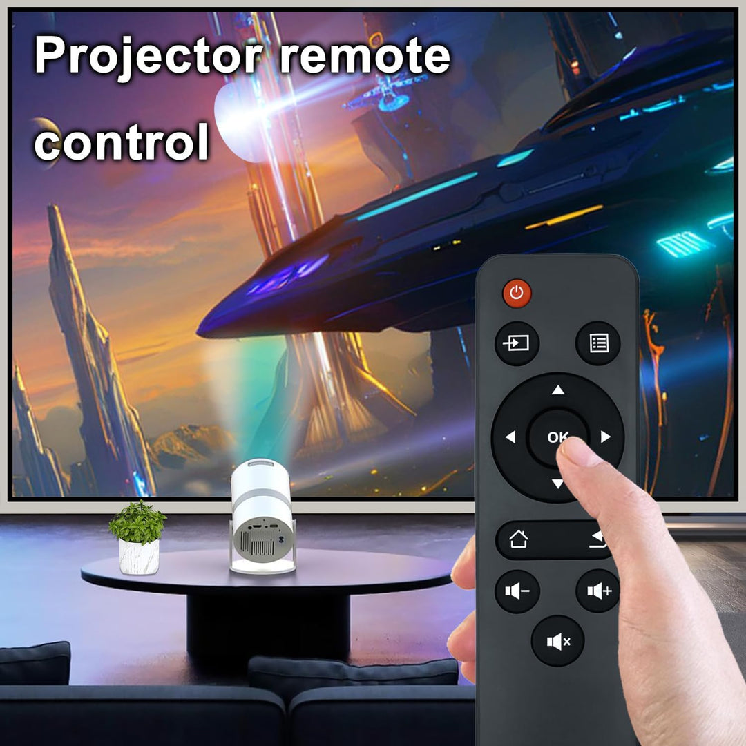 Ronin R4k Led Projector Remote Replacement Replacement Remote for Mini Projector, Compatible with GKLPO AK-69 Min ...