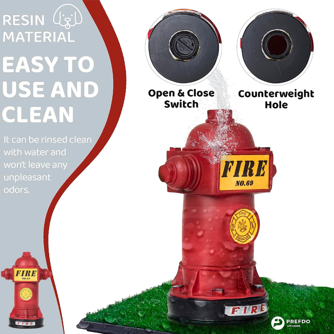Resin Dog Fire Hydrant Training Post – Red, Compact - Just Closeouts Canada Inc.