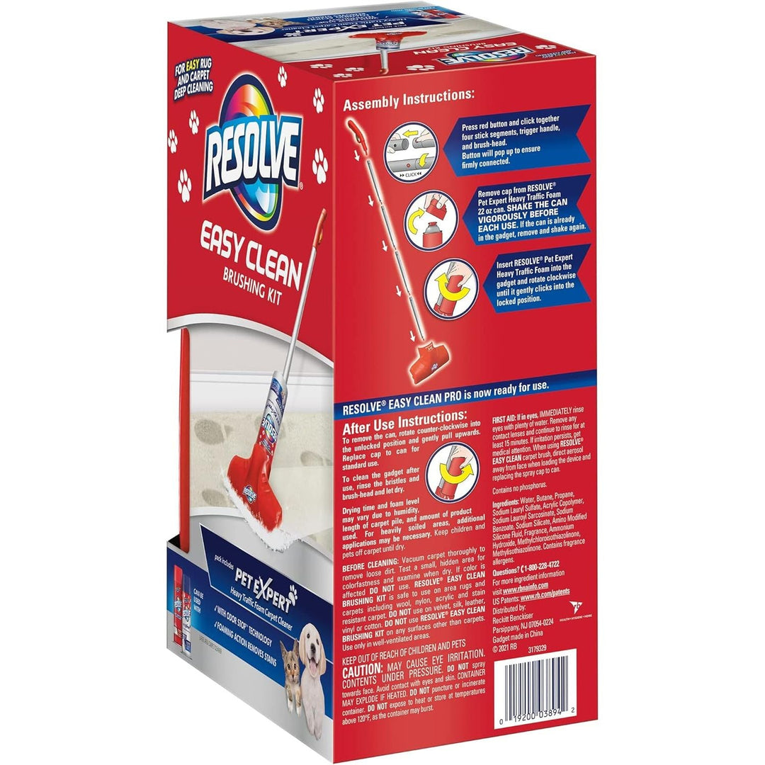Resolve Pet Expert Easy Clean Carpet Foam Spray Refill, 2 Piece Set, Stain and Odor Remover Solution - Just Closeouts Canada Inc.