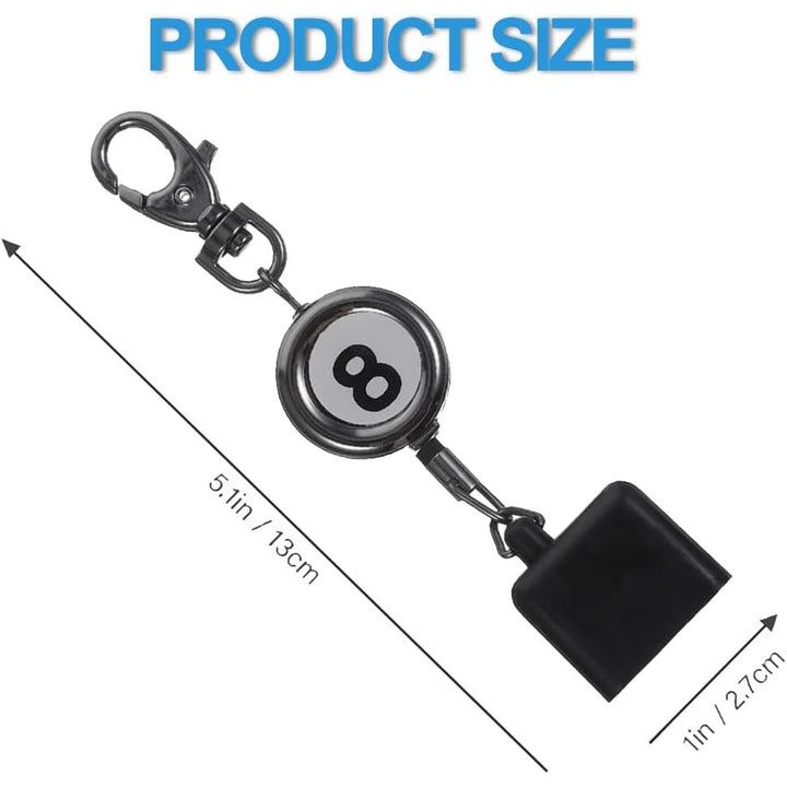 Retractable Pool Cue Chalk Holder with Key Ring - Just Closeouts Canada Inc.