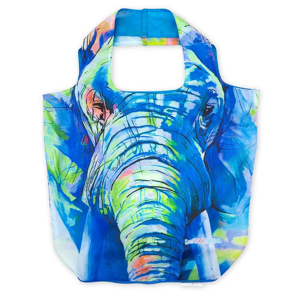 Reusable Foldable Compact Tote Bag - Elephant, 5925-99 - Just Closeouts Canada Inc.