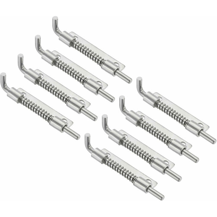 Right-Hand Stainless Steel Spring-Loaded Latch Pins, 3.35 x 0.69 in, 8-Pack - Just Closeouts Canada Inc.