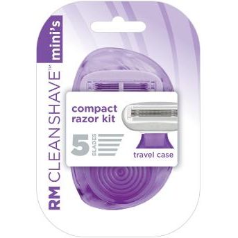 RM CLEANSHAVE 5-BladeMini Razor with 1 Refill & Travel Case (Colors May Very) - Just Closeouts Canada Inc.8 50025 95955 1