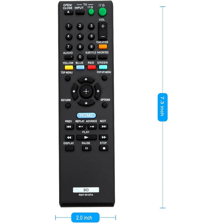RMT-B107A Replacement Remote for Sony Blu-ray Players - Just Closeouts Canada Inc.
