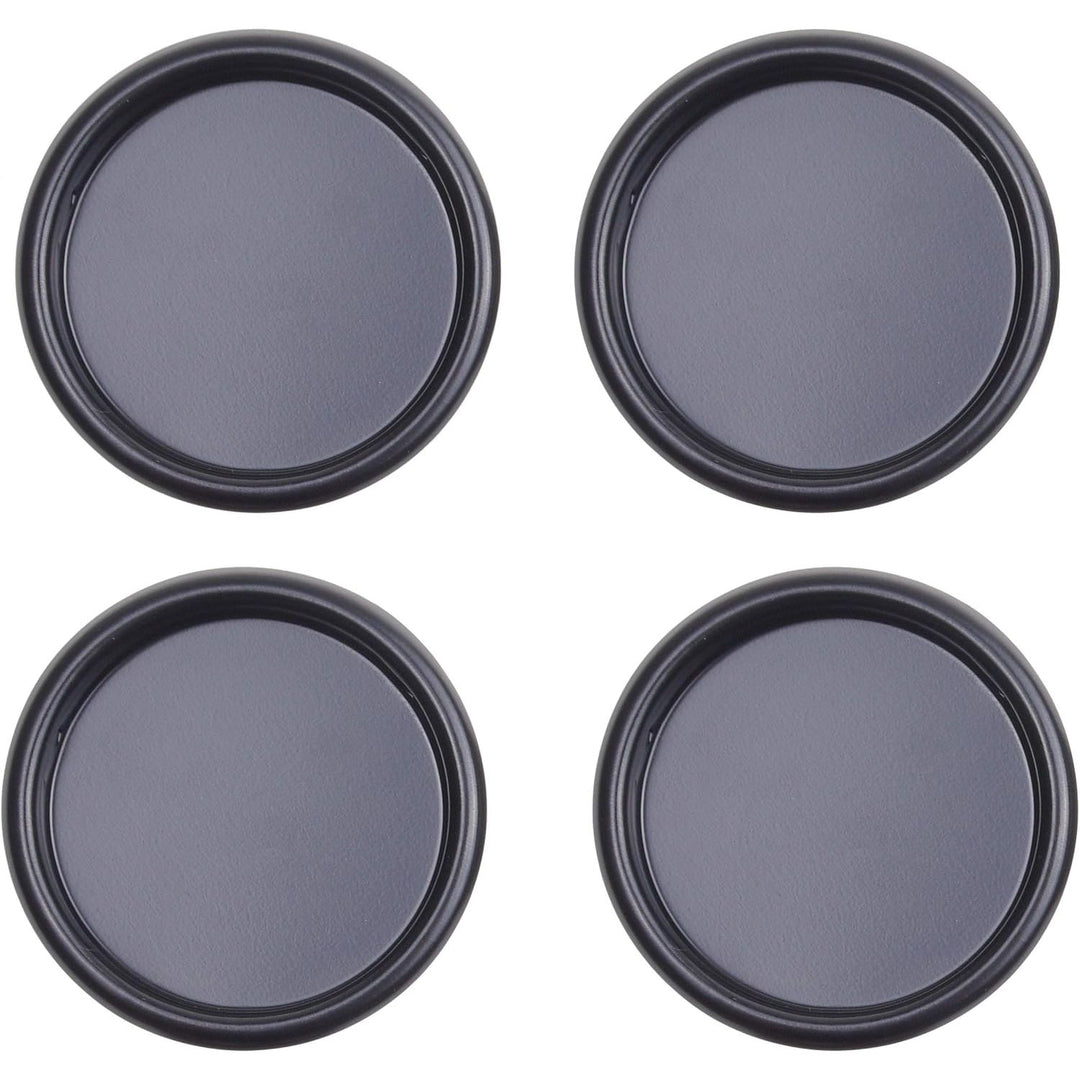 Round Steel Closet Door Finger Pulls, Black, 4-Pack - Just Closeouts Canada Inc.