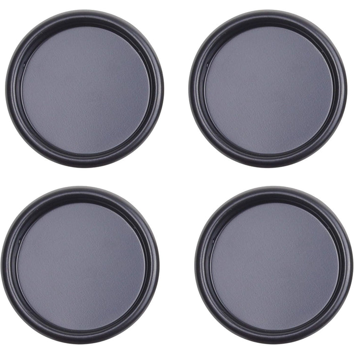 Round Steel Closet Door Finger Pulls, Black, 4-Pack - Just Closeouts Canada Inc.