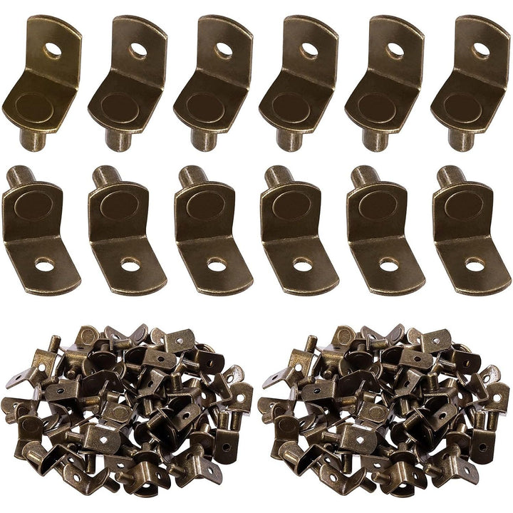 60 bronze L-shaped shelf pins