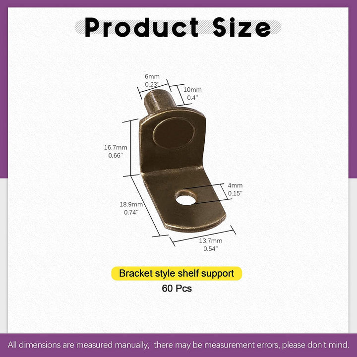 Bronze cabinet shelf pin dimensions