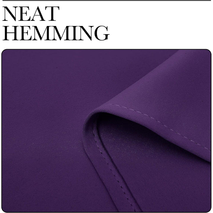 Royal Purple Blackout Grommet Curtains, 42 x 84 in, Set of 2 - Just Closeouts Canada Inc.