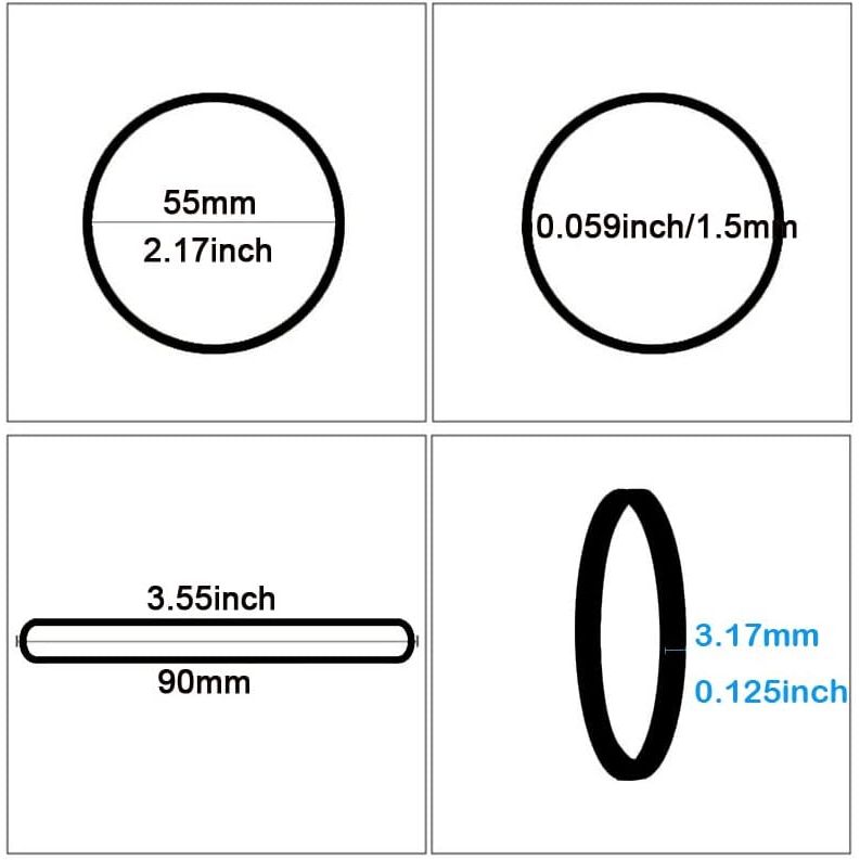 Rubber Bands Ball Size 33 2 Pack Black 260pcs Elastic Bands For School Home Strong Loop Office Supplies DIY Arts Crafts Document Organizing - Just Closeouts Canada Inc.X003Y9KNO3