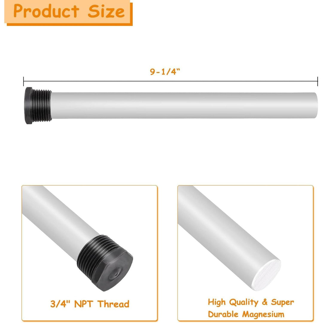 RV Water Heater Magnesium Anode Rods, 2-Pack, 9.25 in - Just Closeouts Canada Inc.