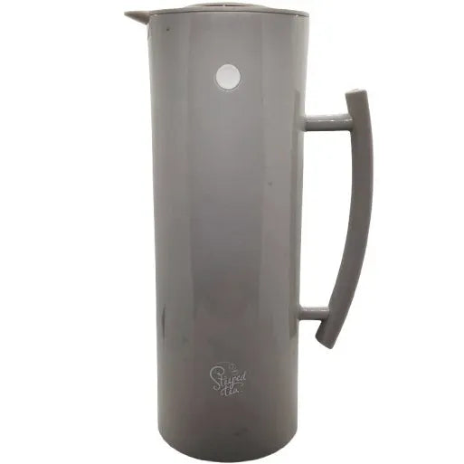 Stone Grey 1 Liter Beverage Carafe with Locking Lid