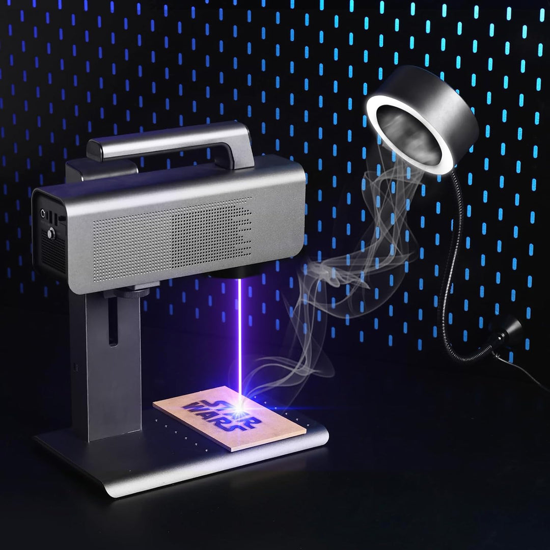 SainSmart Portable Fume Extractor Fan with LED Lights, Memory Stainless Steel Gooseneck & Replaceable Table Clamp, Magnetic Solder Smoke Absorber for Soldering DIY Working Station - Just Closeouts Canada Inc.