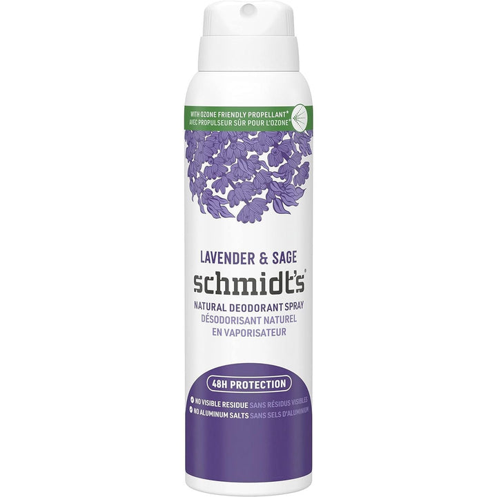 Schmidt's Natural Deodorant Spray For Women and Men, Lavender & Sage, 91g - Just Closeouts Canada Inc.022400008929