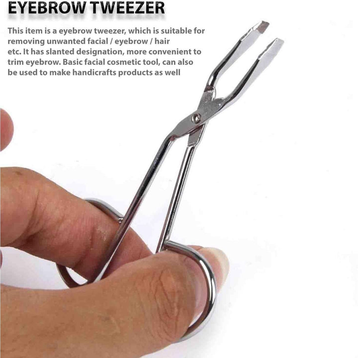 Scissor-Handle Stainless Steel Eyebrow Tweezers - Just Closeouts Canada Inc.X004RNAODZ