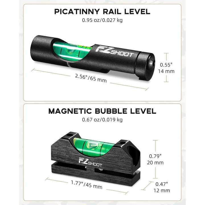 Scope Leveling Kit High Precision Scope Bubble Level and Universal Magnetic Scope Mounting Kit Reduce Long Distance Errors - Just Closeouts Canada Inc.