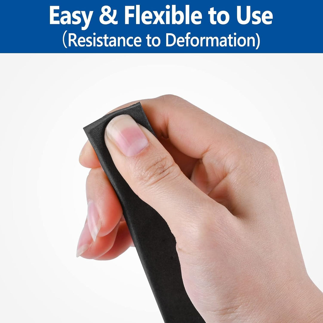 Self Adhesive Foam Tape Weatherstrip 1/2In x 1/16In x 66Ft High Density Foam Insulation Strips Foam Seal Weather Stripping with Strong Adhesive for Door and Window Sound Isolation Soundproofing - Just Closeouts Canada Inc.